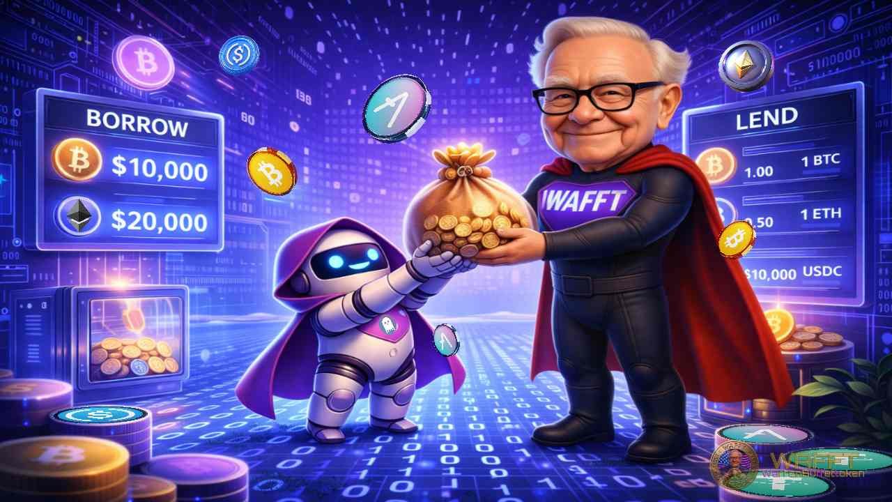 WAFFT Hero using Aave to borrow crypto through decentralized lending.