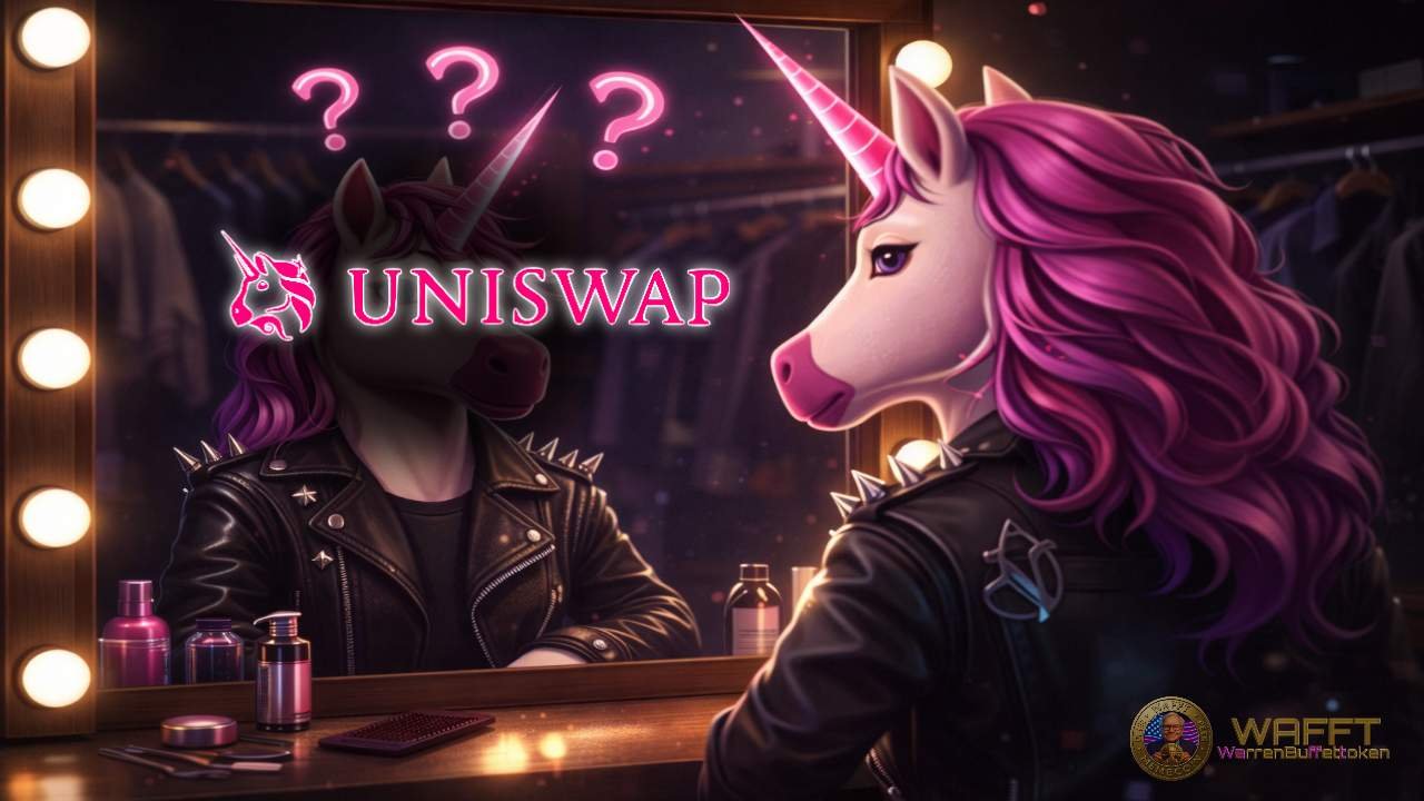 Uniswap unicorn symbol reflecting self-custody and decentralized exchange identity.
